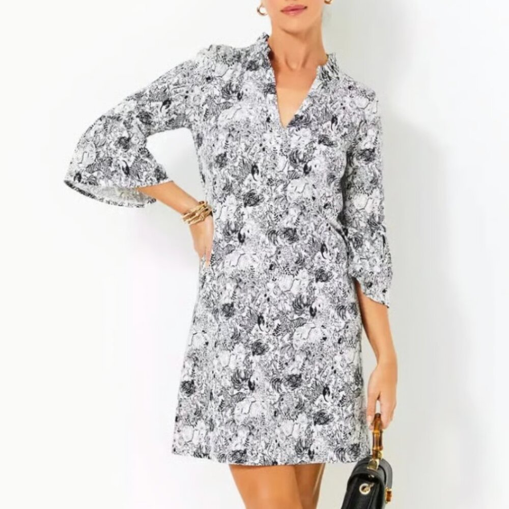 NEW Lilly Pulitzer Hayes Dress - Onyx Animal Magnetism